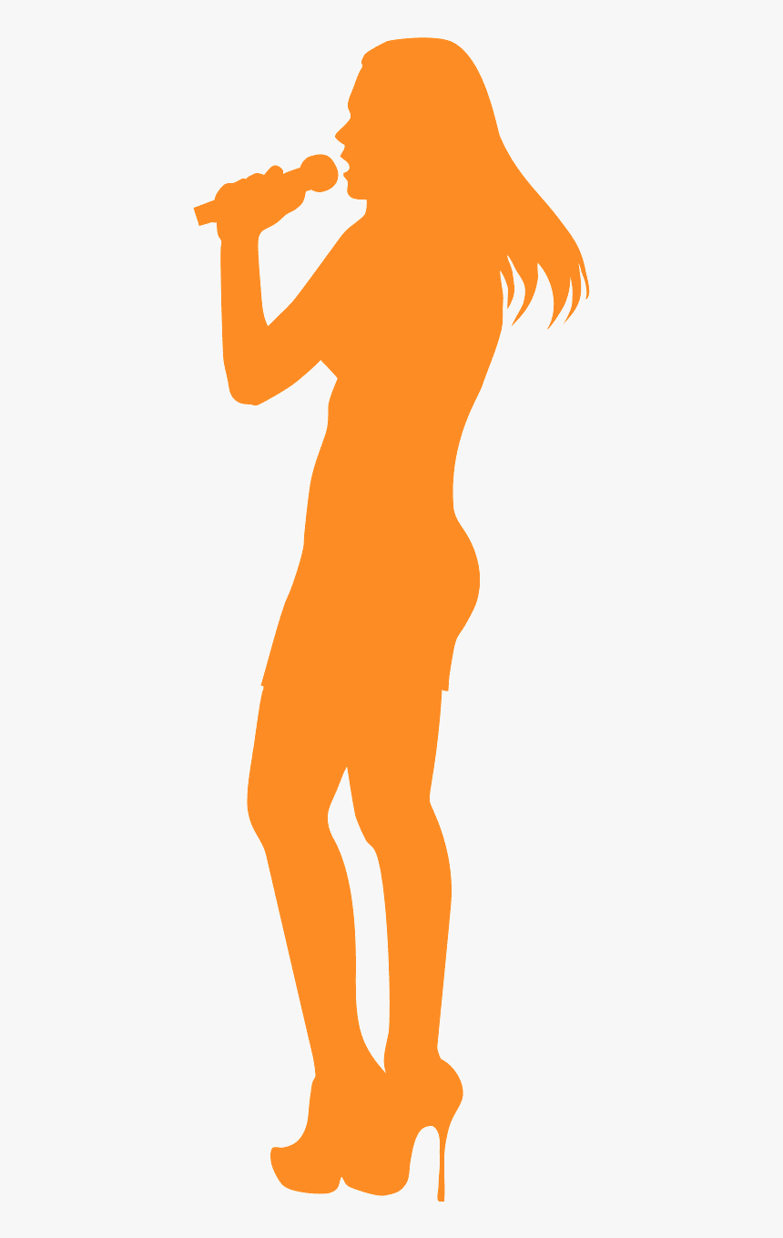 Singing Silhouette Png - Ponto De Interrogação Em Png, Transparent Png, Free Download