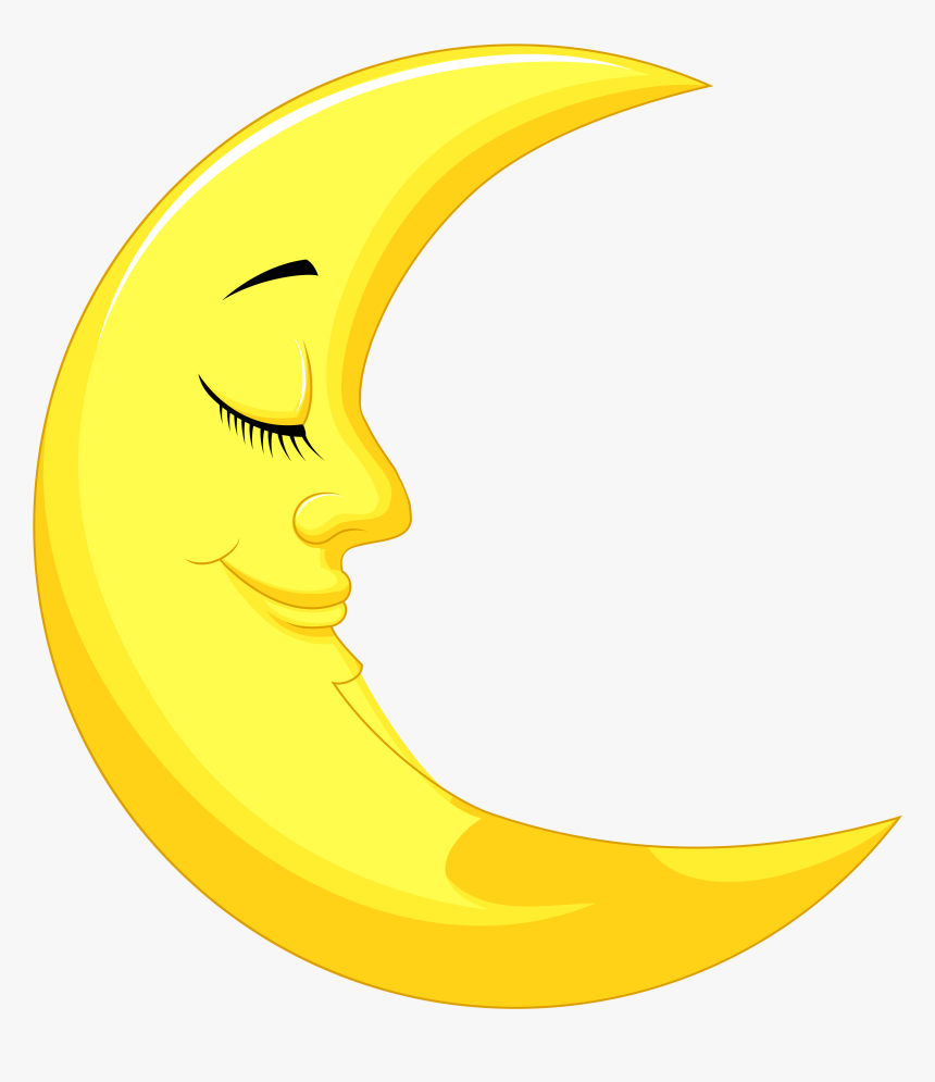 Moon Sleeping Png, Transparent Png, Free Download