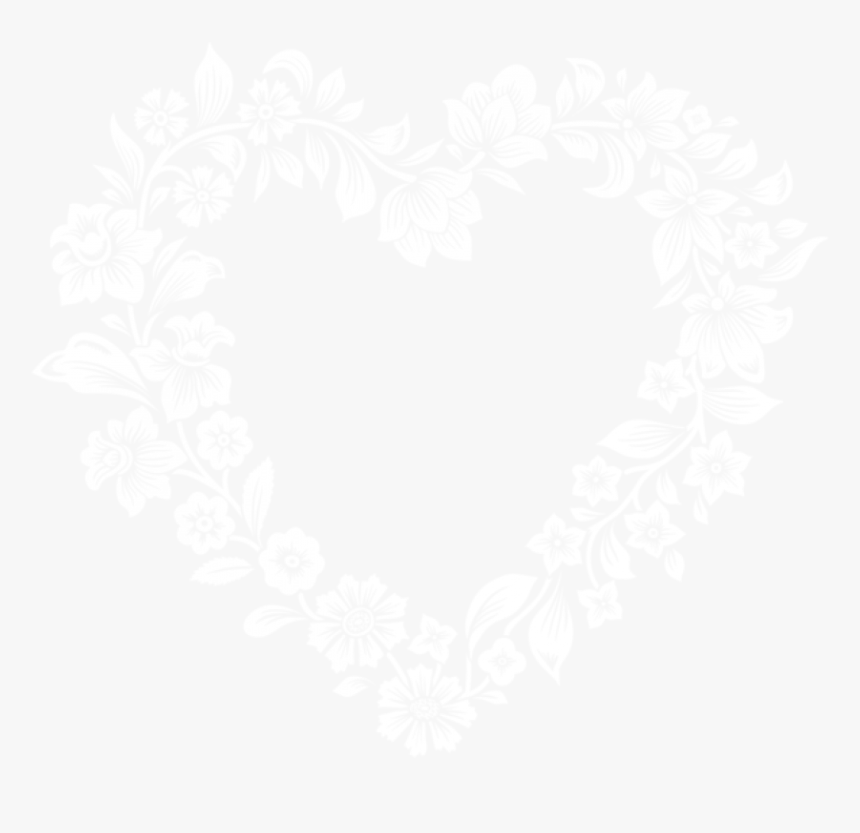 Free Png White Floral Border Frame Png Images Transparent - White Floral Frame Png, Png Download, Free Download