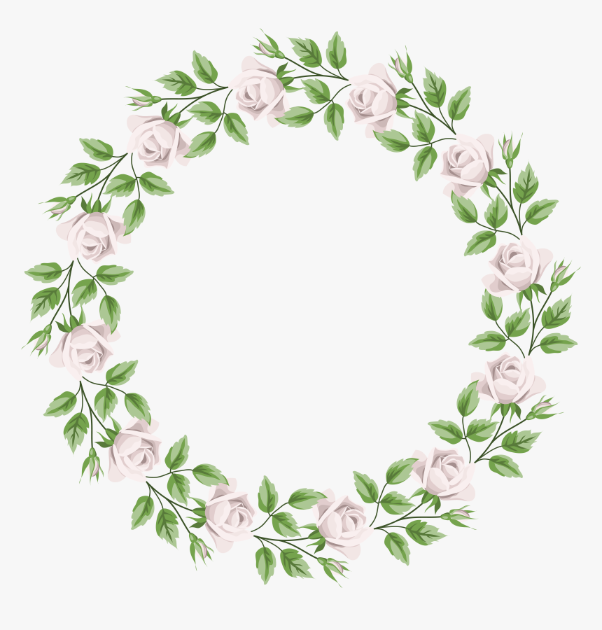 Jpg Library Library White Rose Border Frame Transparent, HD Png Download, Free Download