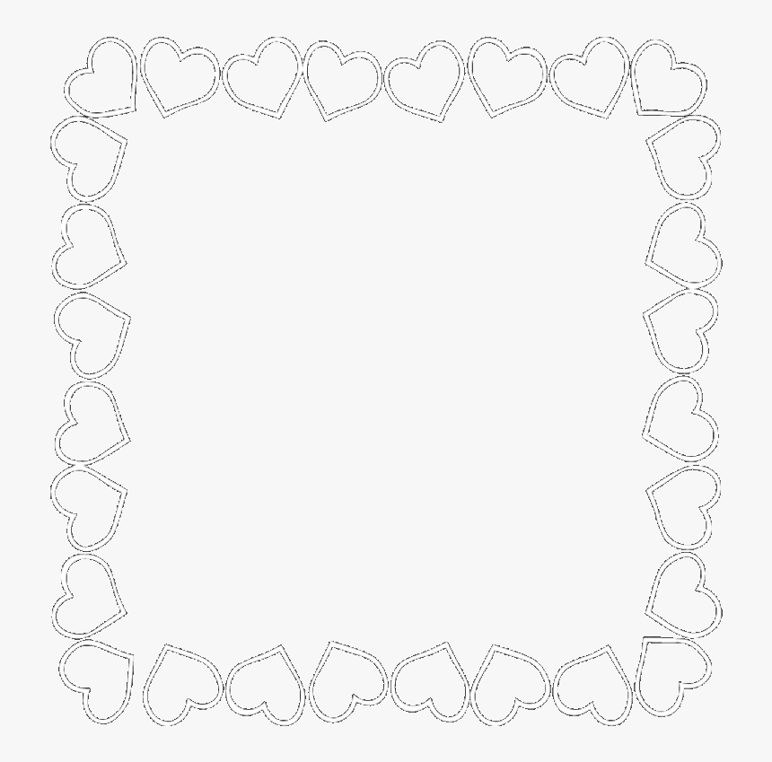 Heart Hearts Border Frame Heartframe White Whiteframe Line Art