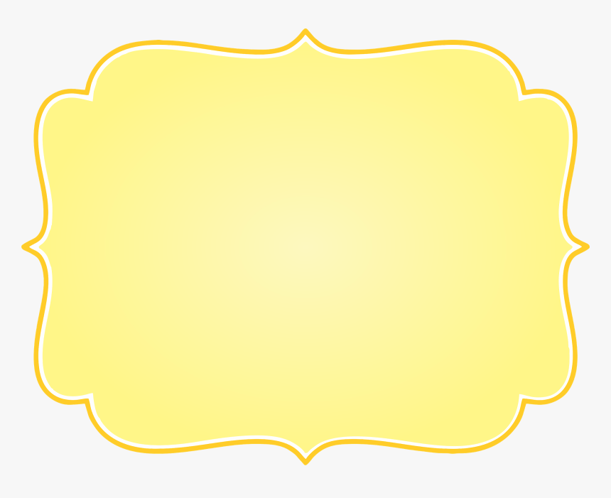 Frame Vintage Amarelo Png, Transparent Png, Free Download