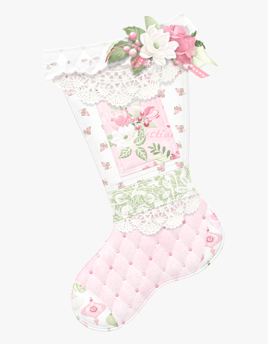 Stocking Maryfran Png Natal - Pink Baby Christmas Stocking Clipart, Transparent Png, Free Download