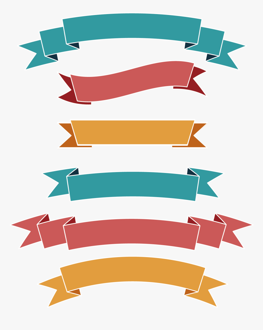 Web Flat Simple Label Banner Ribbon Clipart Banner Vector Ribbon Png Transparent Png Kindpng