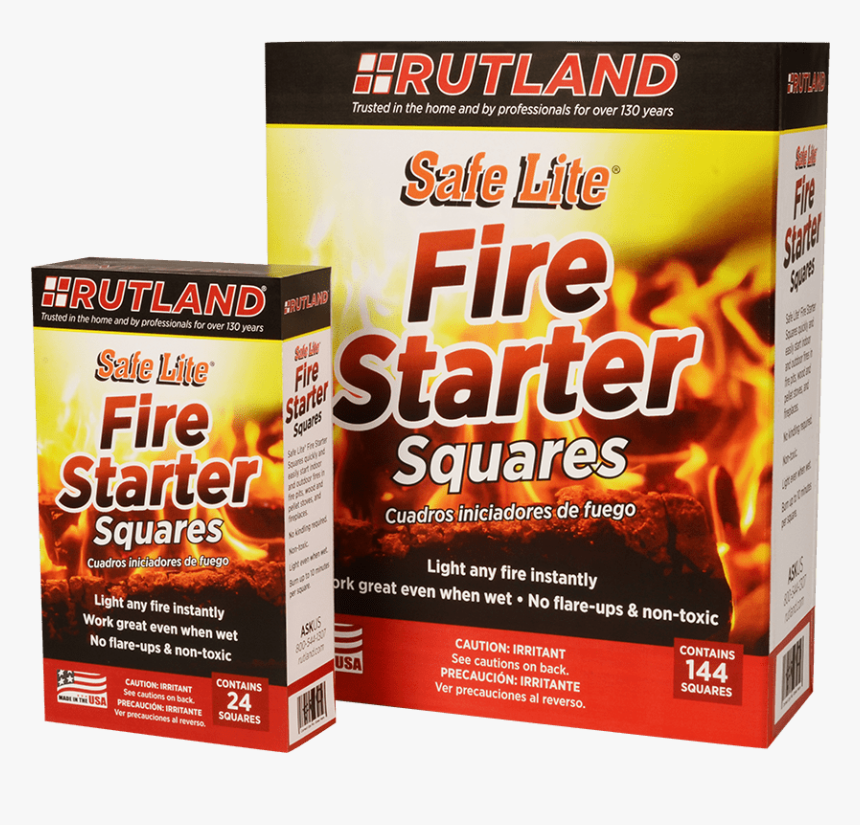 Rutland safe Lite® Fire Starter Squares - Multimedia Software, HD Png Download, Free Download