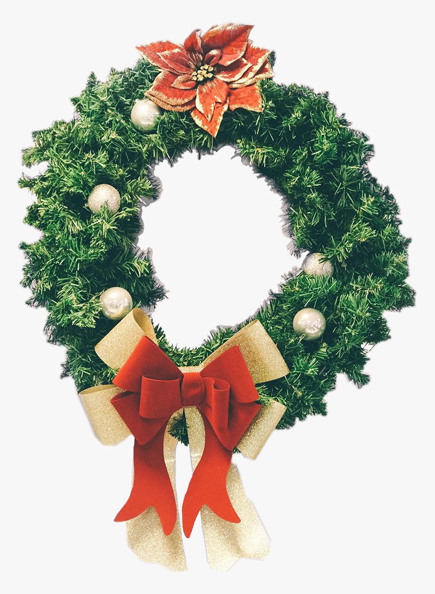 #christmas #festive #wreath #sticker #winter #red #green - Ukrasna Traka Za Novu Godinu, HD Png Download, Free Download