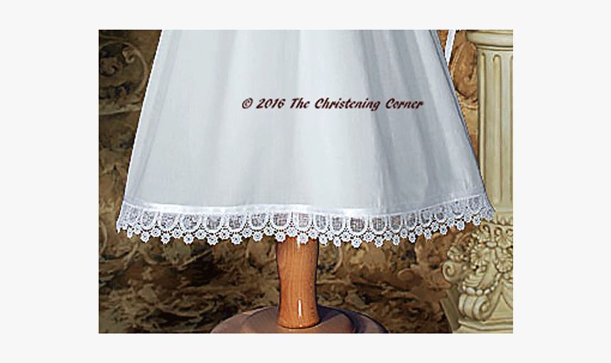 Italian Lace & Ribbon Christening Dress - Lampshade, HD Png Download, Free Download