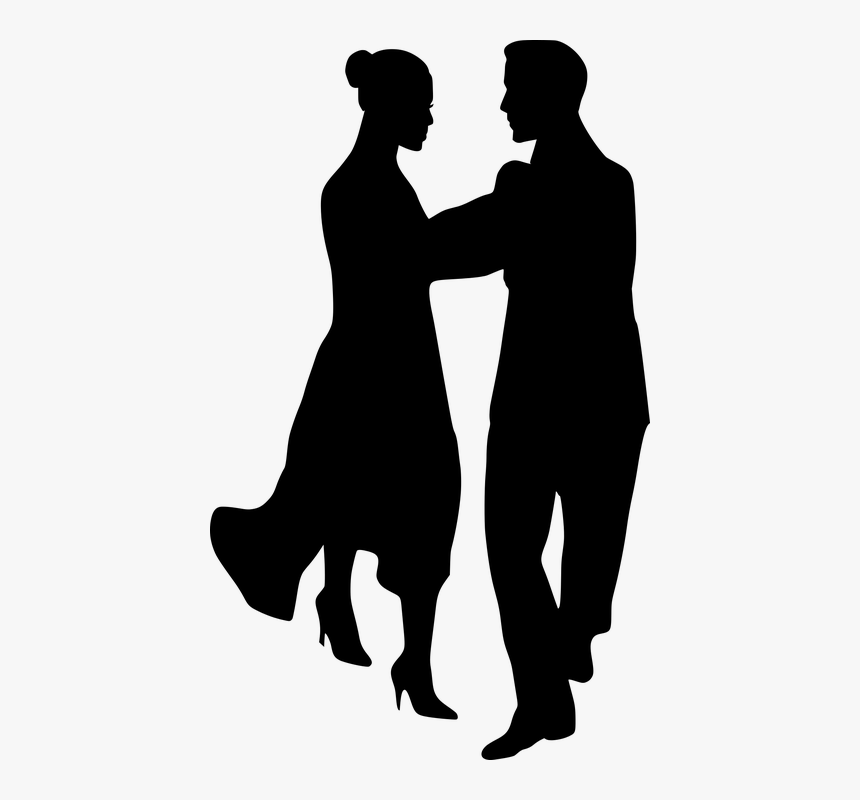 Couple, Dance, Dancer, Dancing, Performance, Silhouette - Silueta De Pareja Bailando Png, Transparent Png, Free Download