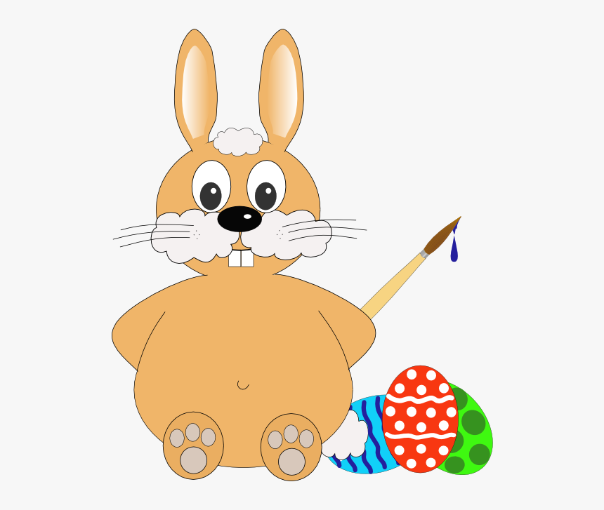 Hase Rabbit Easter 555px - Desenho Coelho Png, Transparent Png, Free Download