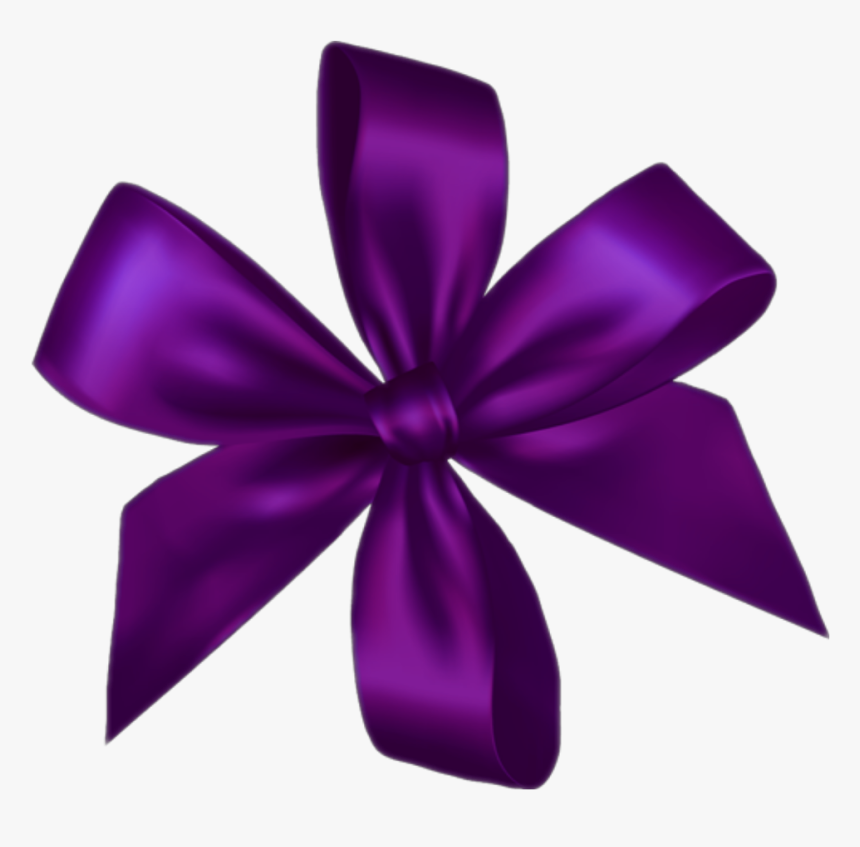 #freetoedit #remix #bow #ribbon #moño #cinta #lazo - Gift Bow Png Purple, Transparent Png, Free Download