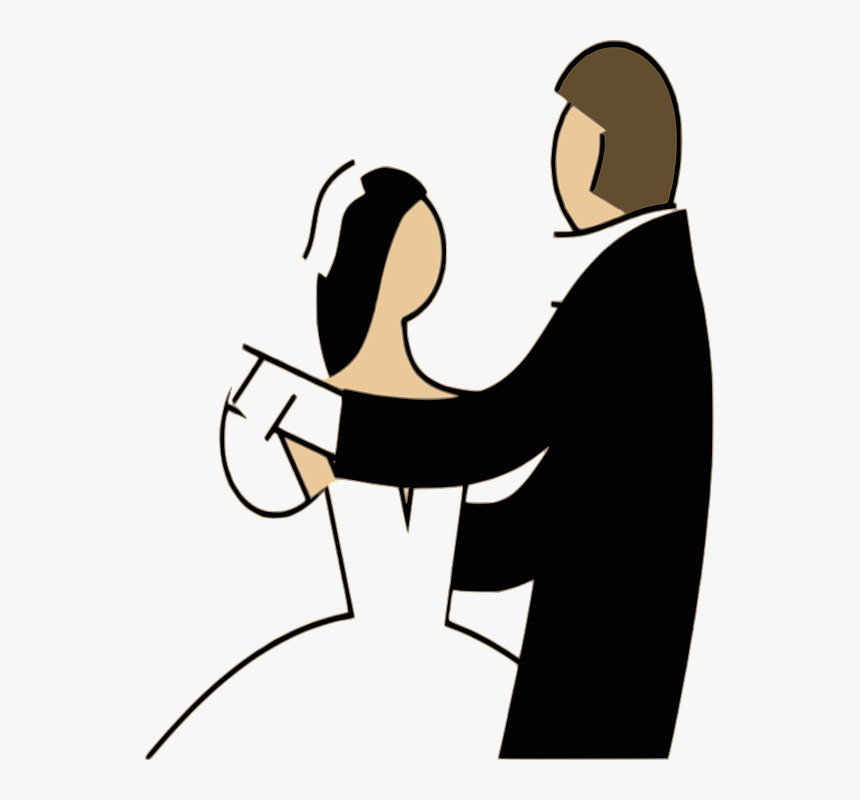 Free Wedding Clipart 13, - Couple Dancing Clipart Gif, HD Png Download, Free Download