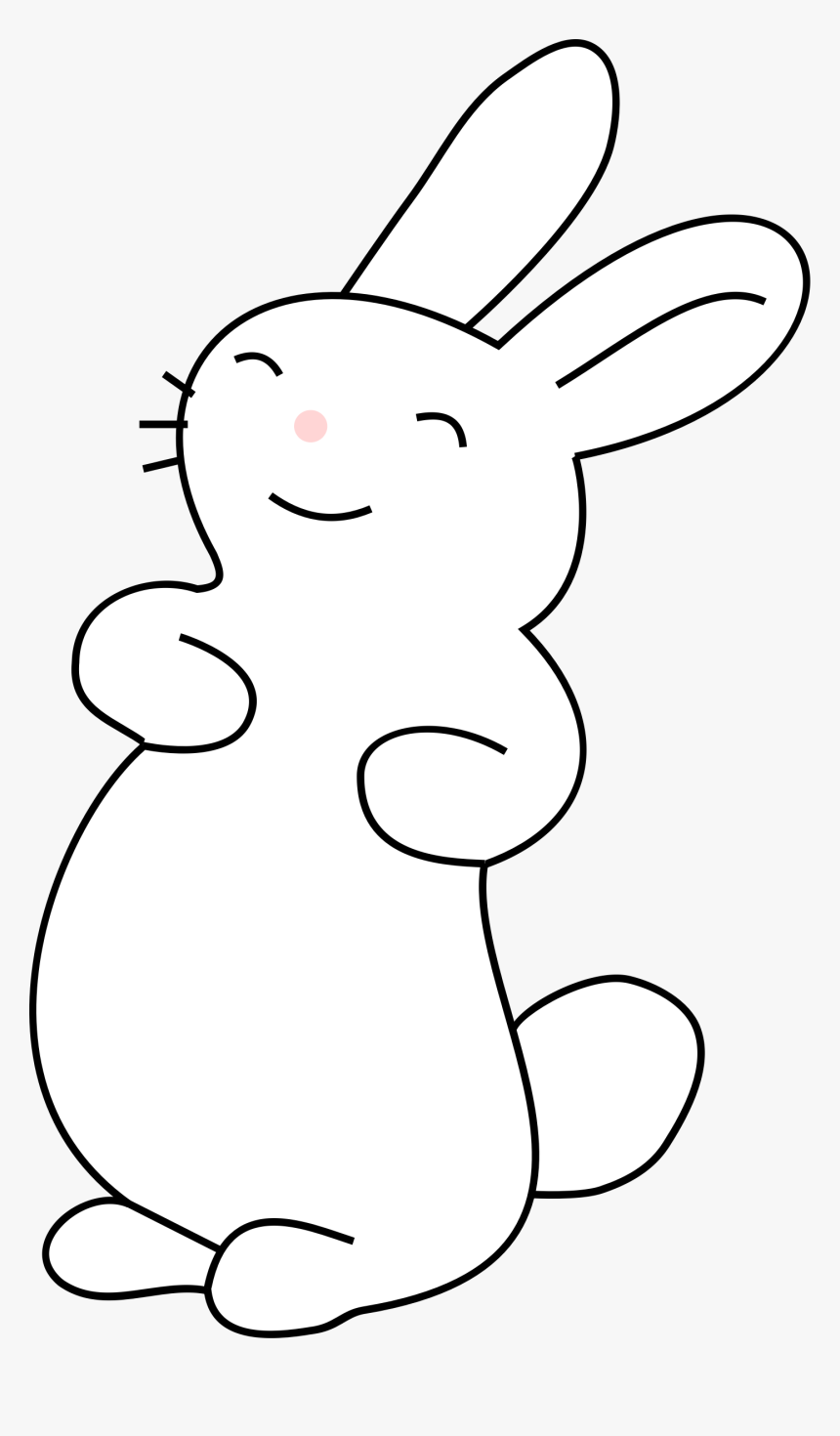 White Rabbit - Cute White Bunny Clip Art, HD Png Download, Free Download