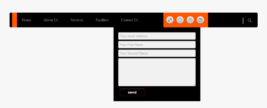 It Can Be Used Like A Drop Down Navigation, Mega Menu - Responsive Menu Bar, HD Png Download, Free Download