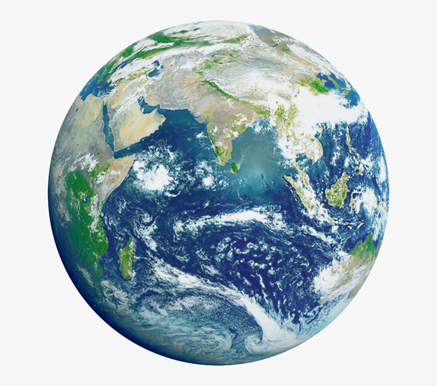 Free Download Of Earth Png Image - World Map From Satellite View, Transparent Png, Free Download