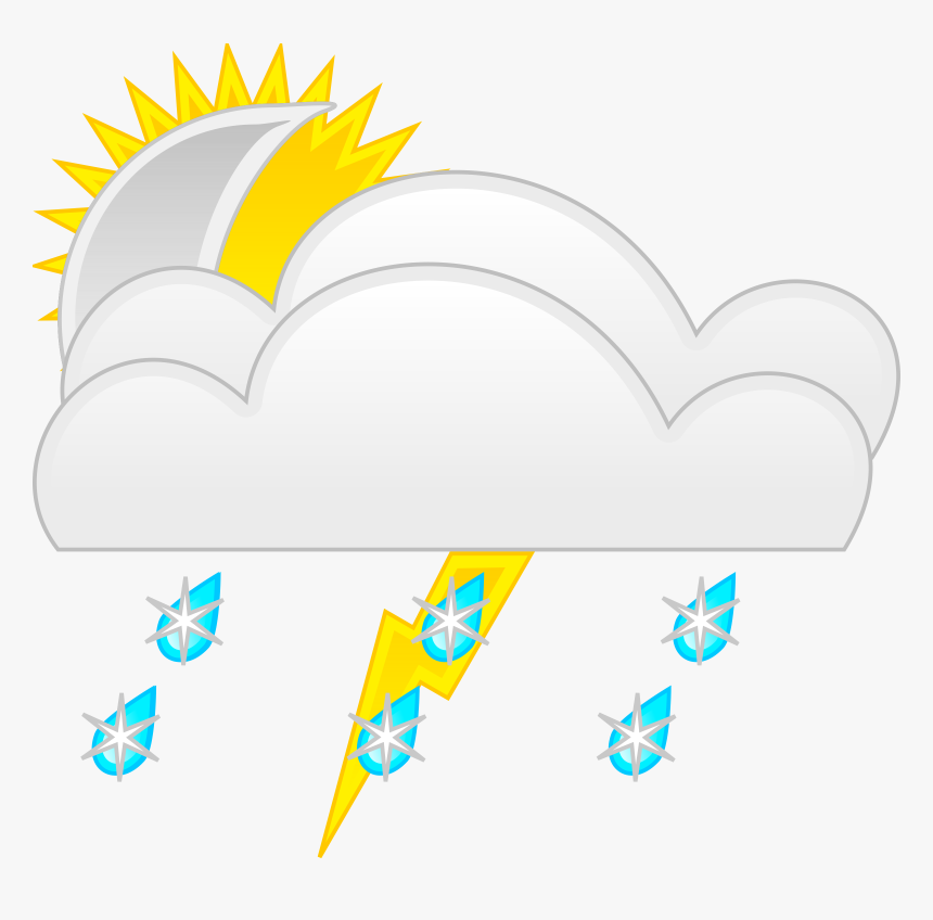 Cloud Sun Moon Free Picture - Weather Clip Art, HD Png Download, Free Download