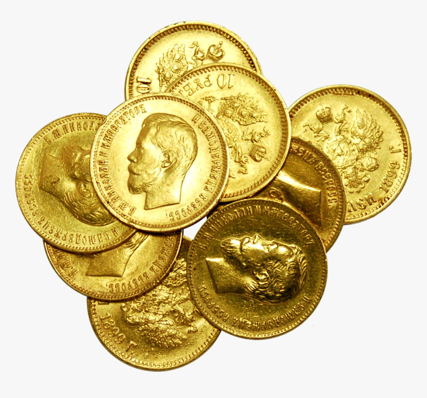 Gold Coins Png Image - Gold Coins Treasure Png, Transparent Png, Free Download