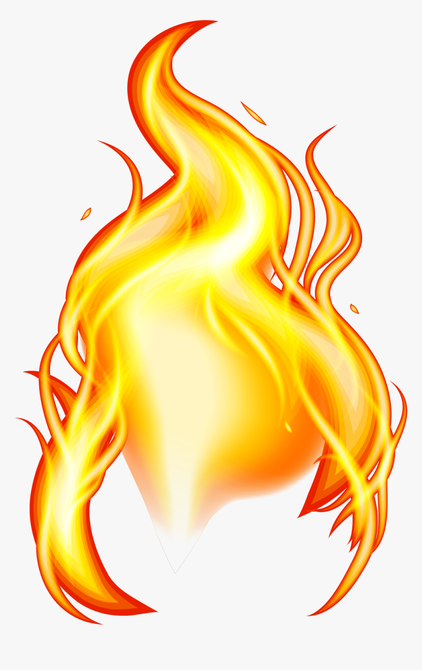Yellow Flame Effect Element Png Download - Real Png Fire Effect, Transparent Png, Free Download