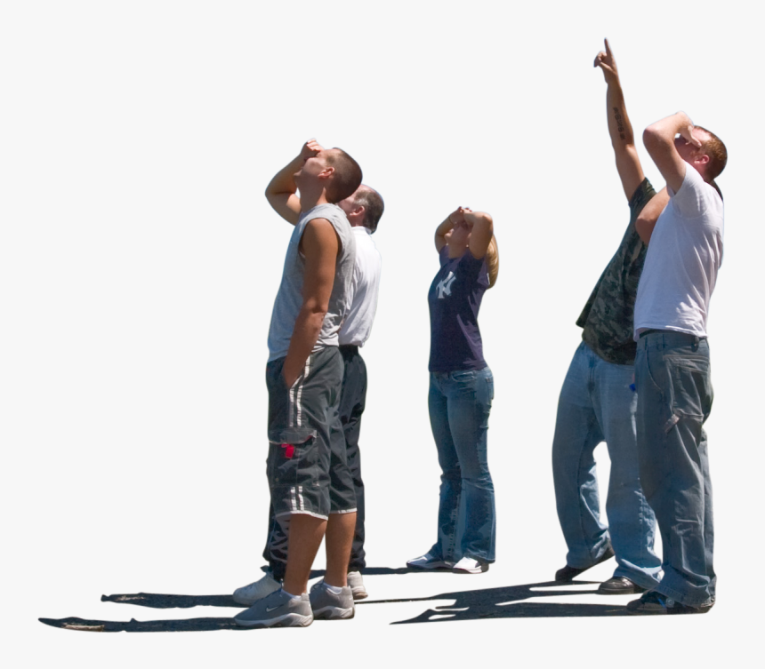 #people #look #looking #up #peoplelookingup #freetoedit - Cut Out People Group, HD Png Download, Free Download