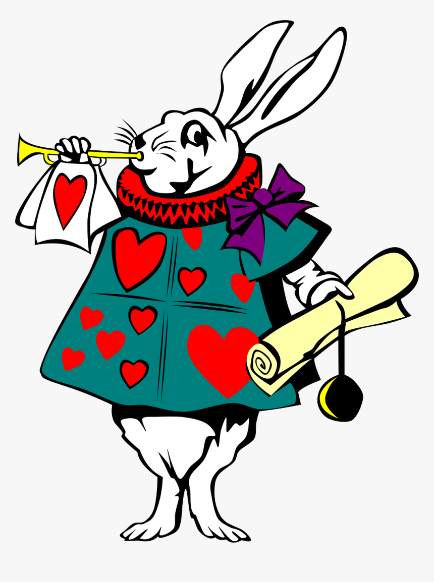 Alice In Wonderland, Rabbit, Character, Bunny, Horn - Don T Be Late Alice In Wonderland, HD Png Download, Free Download
