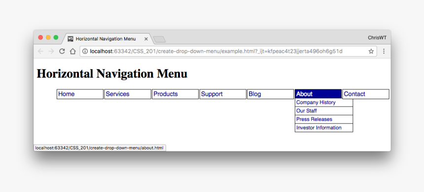 A Horizontal Menu With A Drop Down - Wise Regional Health System, HD Png Download, Free Download