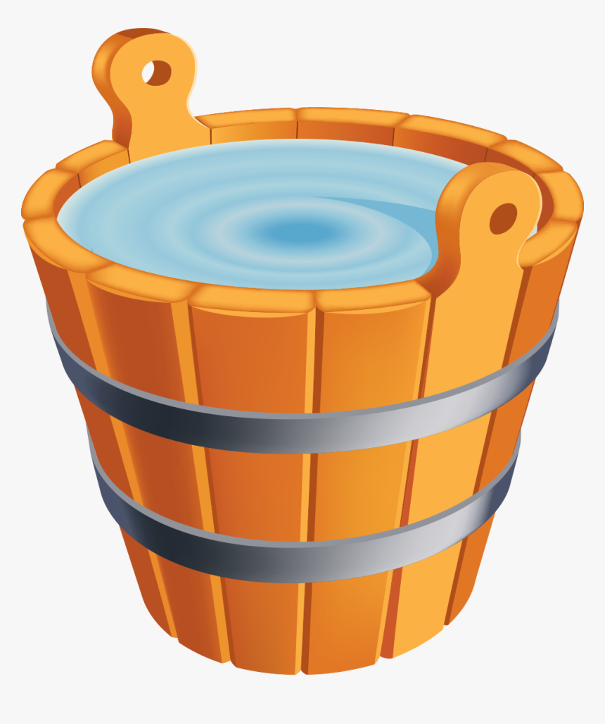 Transparent Bucket Png - Bucket Of Water Clipart, Png Download, Free Download
