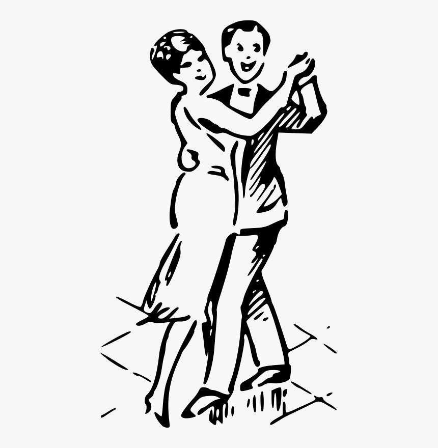 Dancing Couple - 1930s Dancers Clip Art, HD Png Download, Free Download