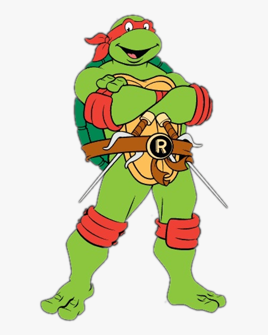 Clipart Sword Ninja Turtle - Cartoon Teenage Mutant Ninja Turtles Raphael, HD Png Download, Free Download