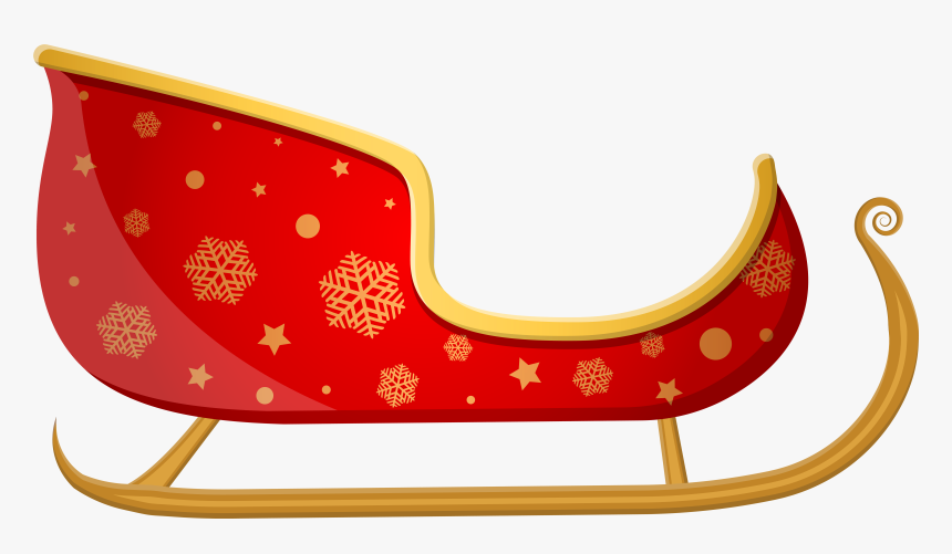 Red Santa Png Clip - Santa Sleigh Transparent Background, Png Download, Free Download