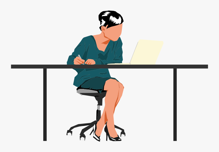 Person At Desk Clipart, HD Png Download, Free Download