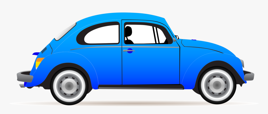 Automobile, Beetle, Blue, Car, Profile, Ride - Blue Volkswagen Beetle Clipart, HD Png Download, Free Download