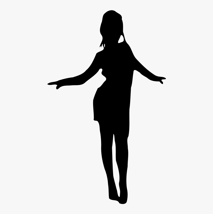 Dance Woman Silhouette Clip Art - Dancing Girl Silhouette Jpg, HD Png Download, Free Download