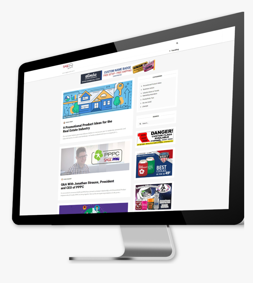Sage Blog Ad - Led-backlit Lcd Display, HD Png Download, Free Download