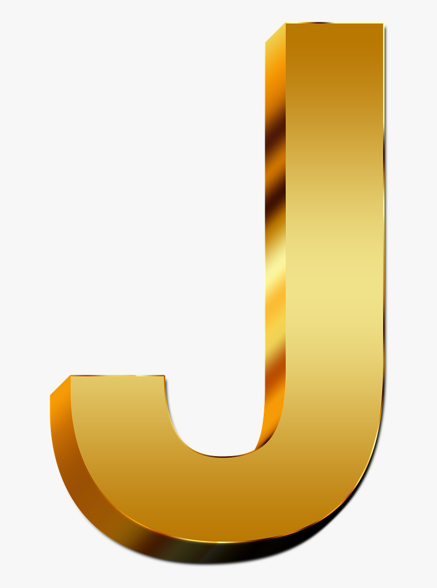 Letter J Png - Letras Cor De Ouro, Transparent Png, Free Download