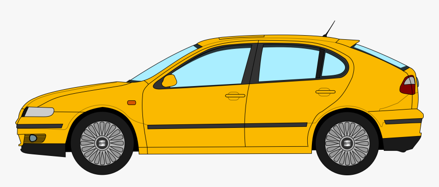 Seat Leon Profile Drawing - Transparent Car Vector Png, Png Download, Free Download