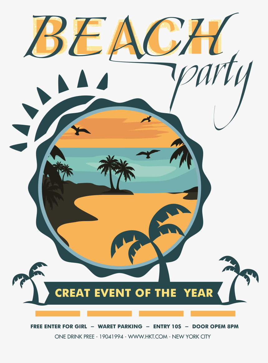 Transparent Beach Party Clipart - Beach Party Png, Png Download, Free Download