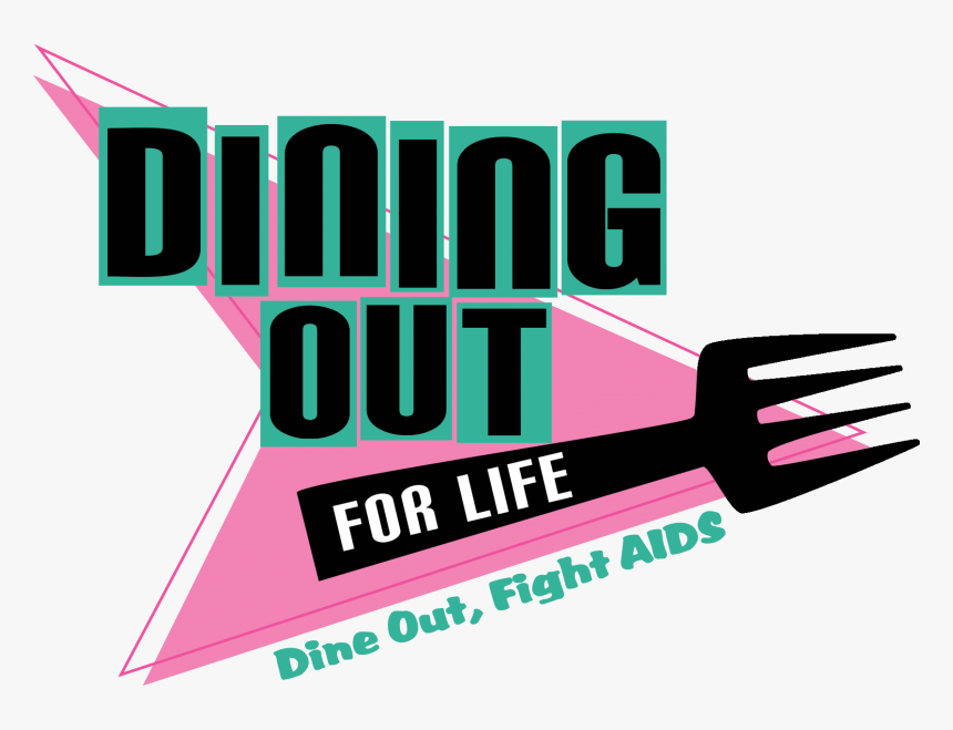 Dining Out For Life Retro Logo Design - Graphic Design, HD Png Download, Free Download