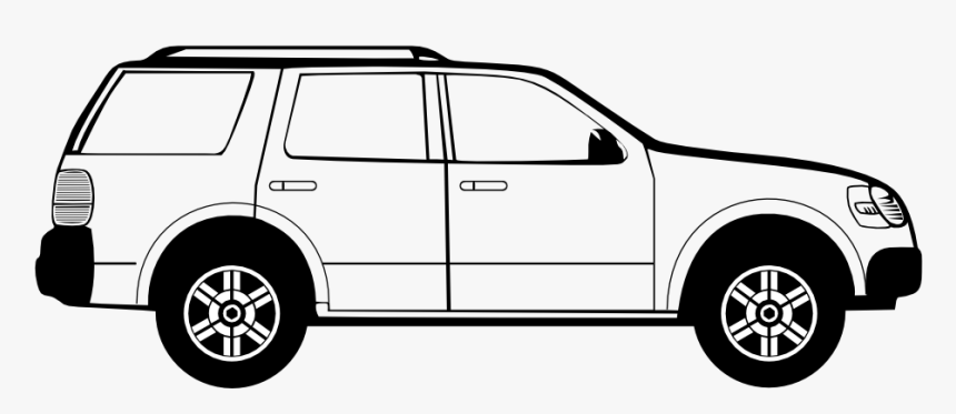 Car Profile Cliparts - Car Vector Side View Png, Transparent Png, Free Download