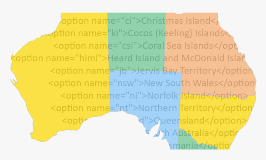 Australia Html Select - Australian States, HD Png Download, Free Download