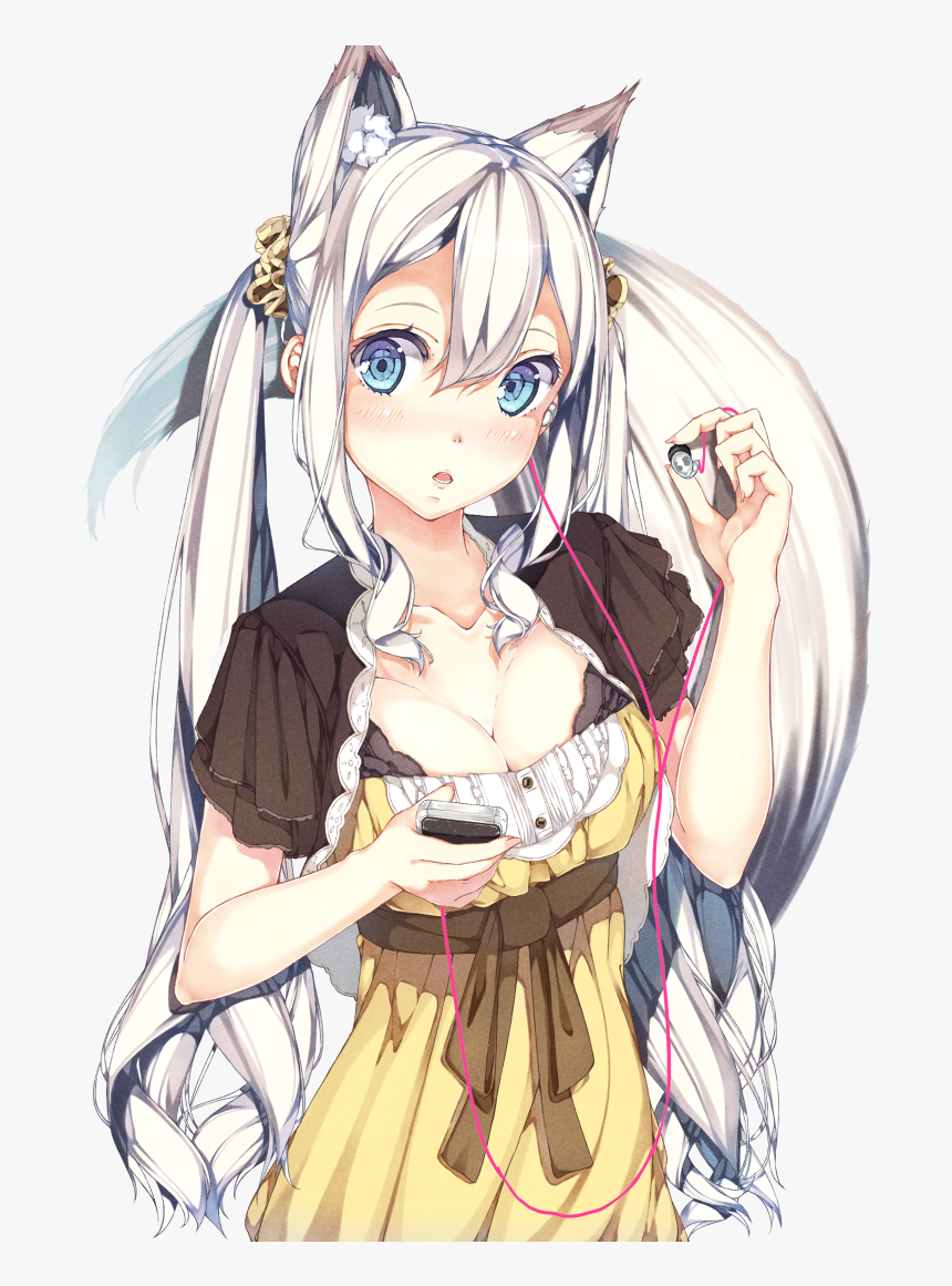 Neko Girl Png - Female Wolf Anime Girl, Transparent Png, Free Download