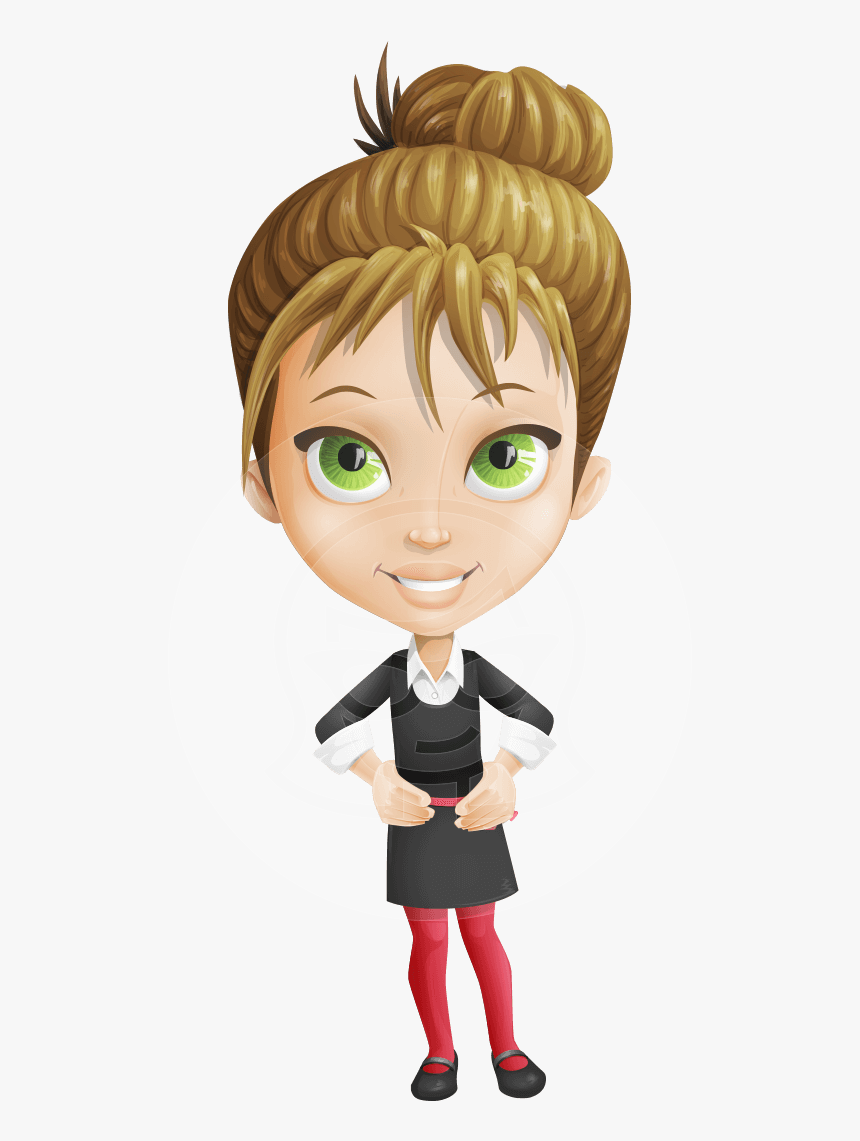 Kate In Businessland - Office Lady Cartoon Png, Transparent Png, Free Download