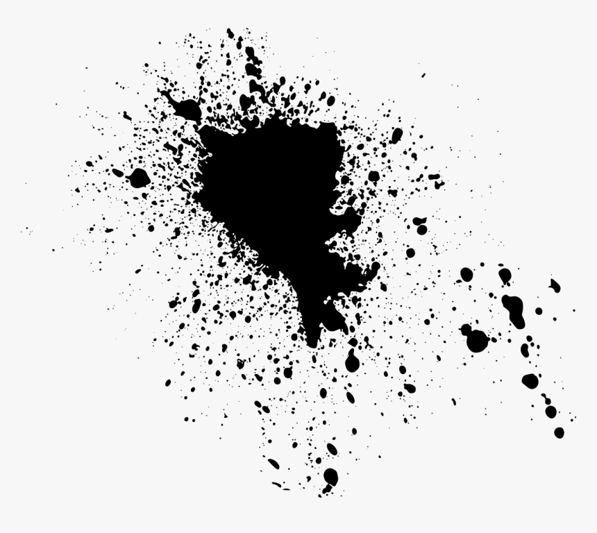 Imagen Gratis En Pixabay Pincel Pintura Tinta - Splatter Black Paint Drip, HD Png Download, Free Download