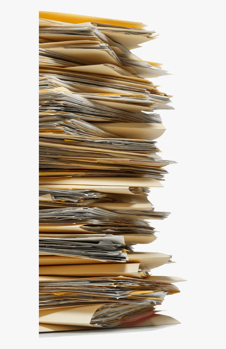 Piles Of Work - Stack Of Papers Transparent, HD Png Download, Free Download