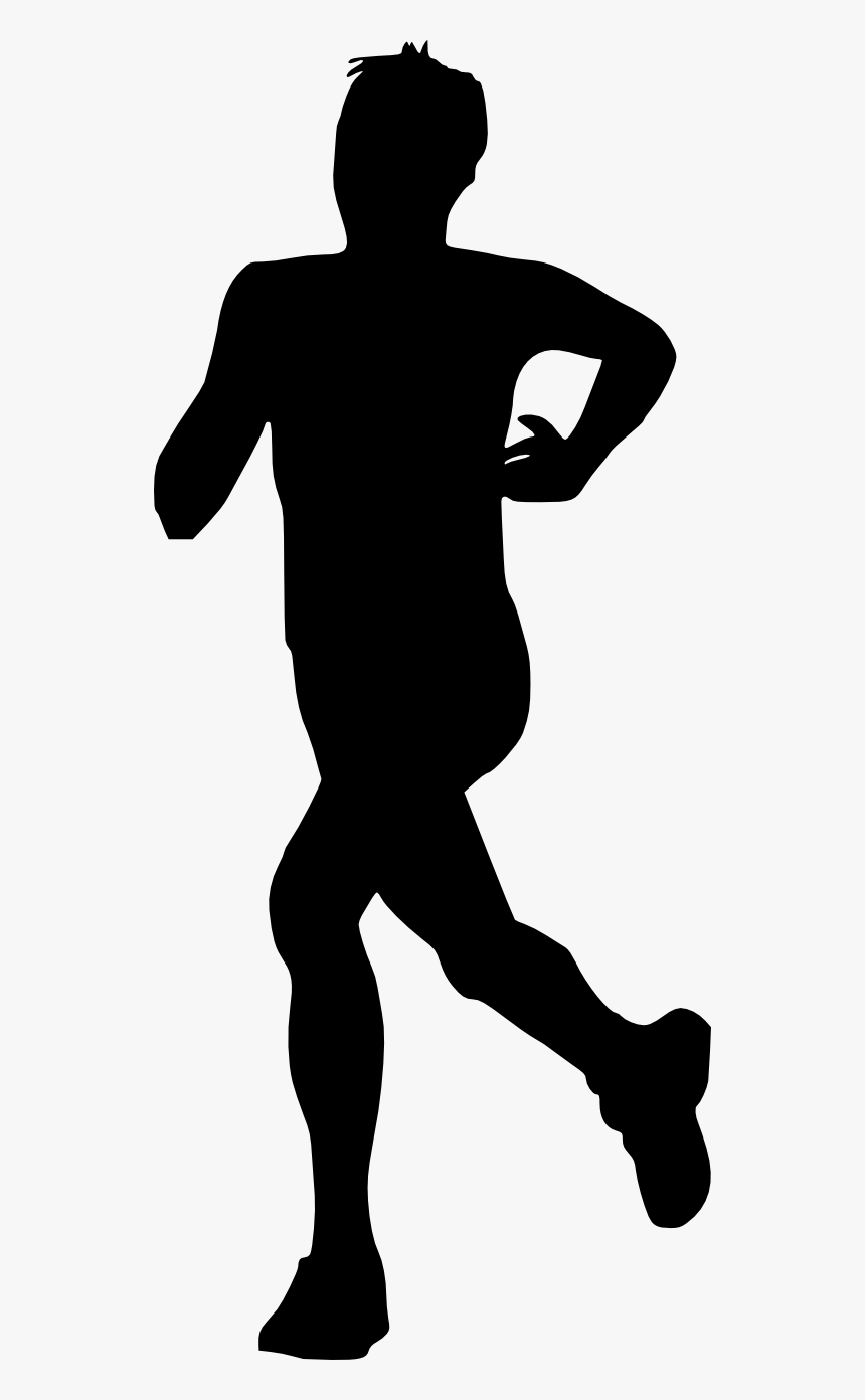 Man Running Silhouette Png - Running Man Silhouette Png, Transparent Png, Free Download