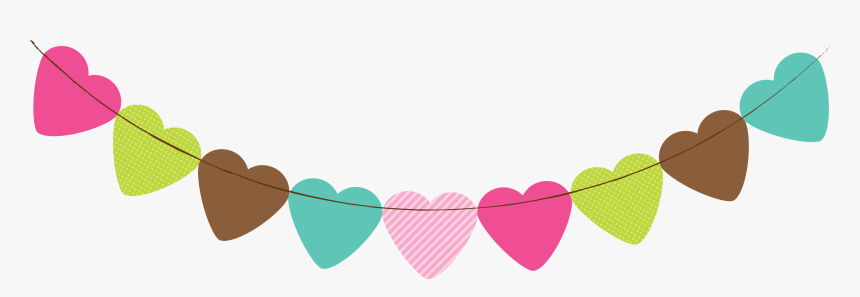 Transparent Free Printable Heart Clipart - Banderines Png Sin Fondo, Png Download, Free Download