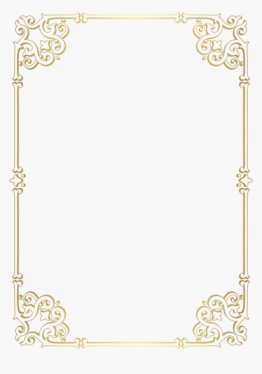 Clip Art Decorative Border - Transparent Border For Certificate, HD Png Download, Free Download