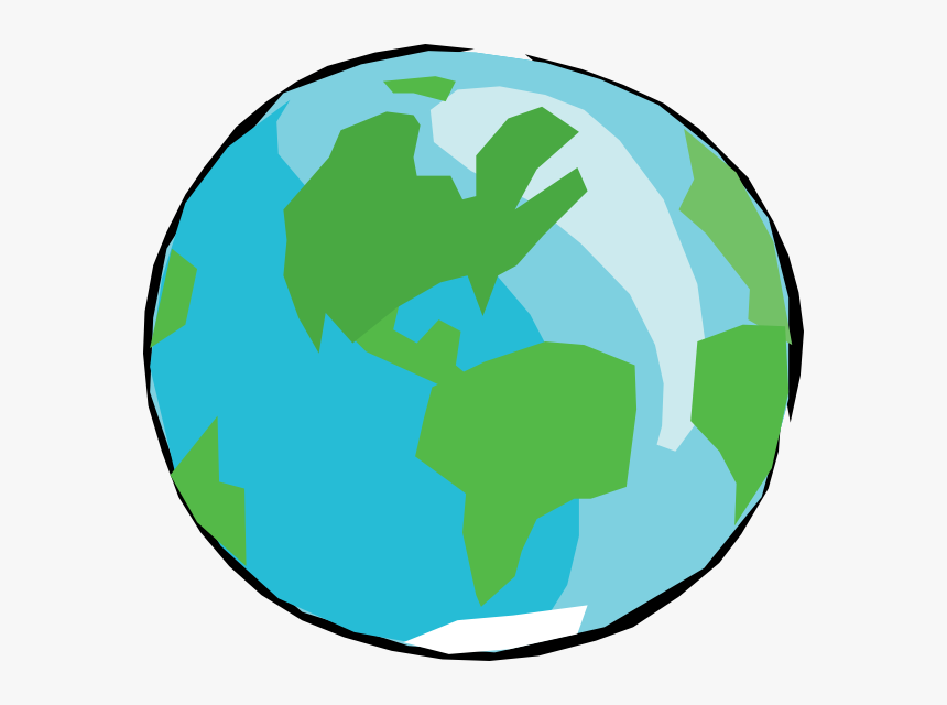 Transparent Globe Clipart - Earth Drawing Transparent Background, HD Png Download, Free Download