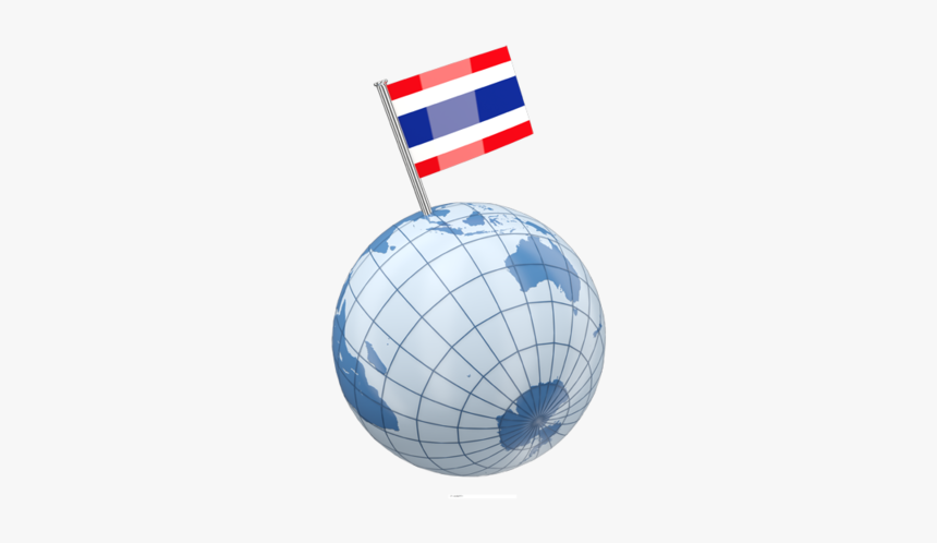 Earth With Flag Pin - Thailand Pin, HD Png Download, Free Download