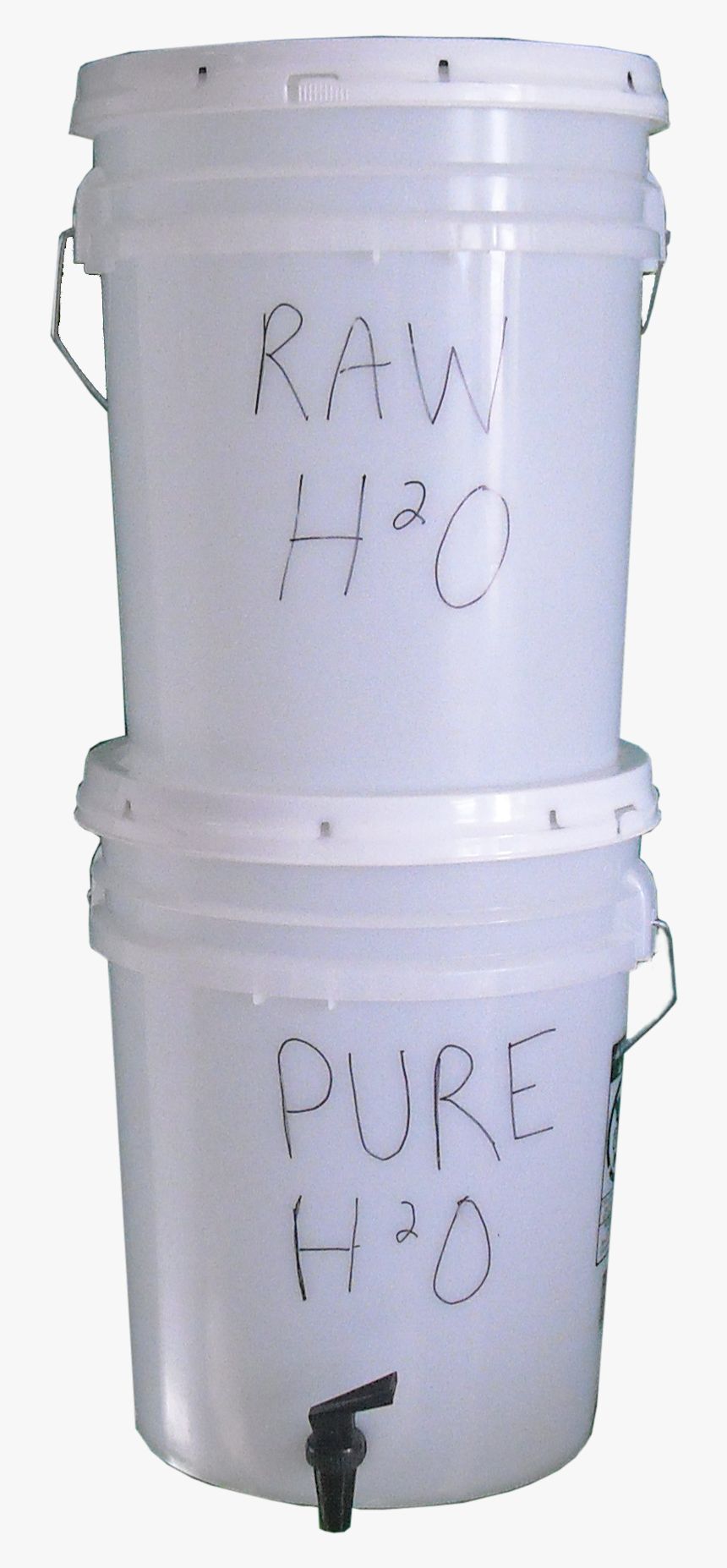 Homemade Bucket Water Filter And Purifier - Water Purifier Homemade Model, HD Png Download, Free Download
