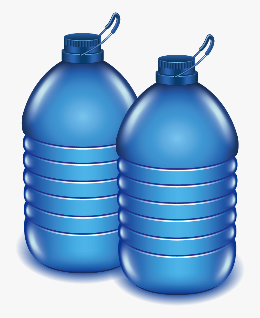 Plastic Clipart Bucket Full Water - Clipart Bottle Of Water, HD Png Download, Free Download