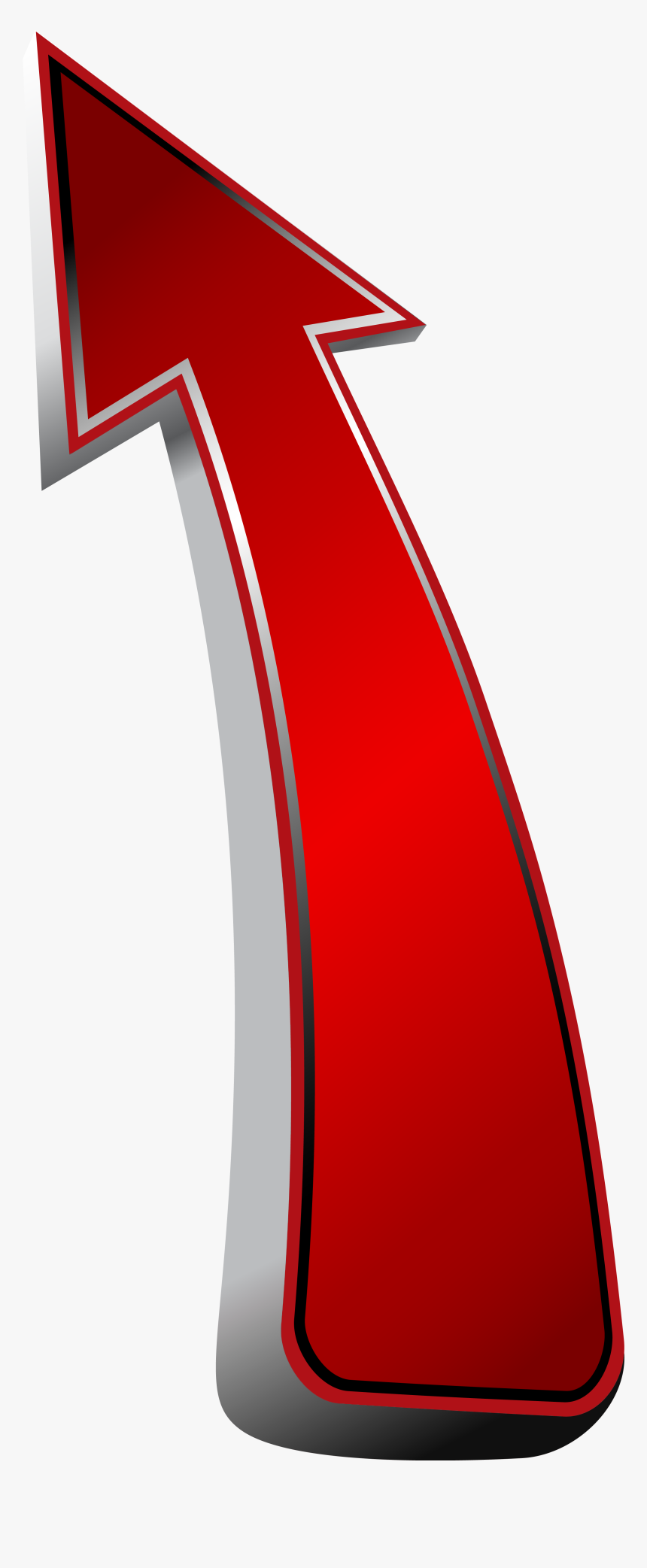 Red Up Arrow Transparent Png Clip Art Image - Transparent Red Arrow Up, Png Download, Free Download